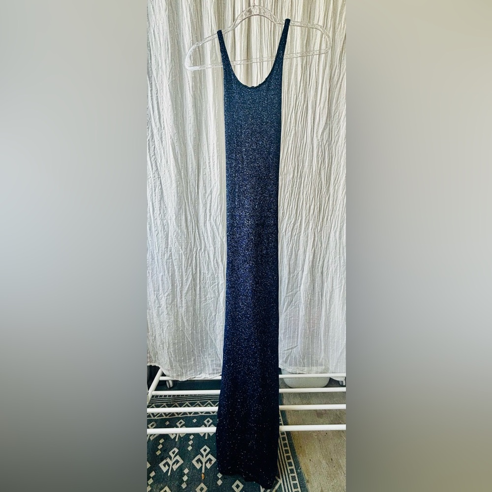 Stunning blue sparkling gown